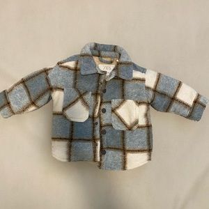 Zara Plaid Sherpa Jacket- 9-12months